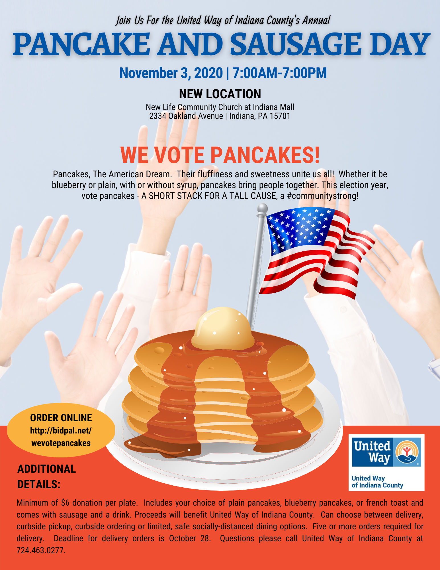 Pancake and Sausage Day Flyer