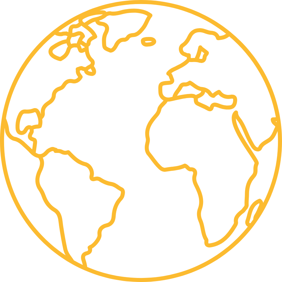 Earth icon to symbolize the location of Campaign Kickoff